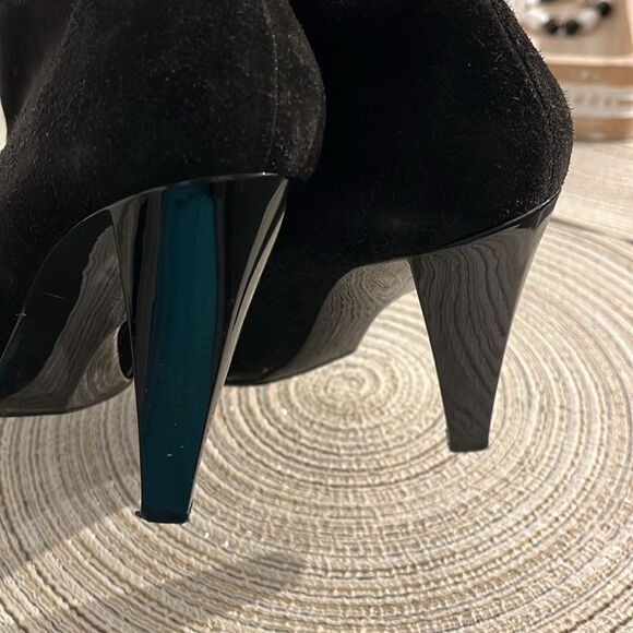 Balenciaga Black Suede Ankle Boots Size 7.5 - Picture 8 of 15